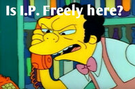  Moe answers a prank call from Bart and Lisa. (c) The Simpsons TM &amp; Fox Pictures