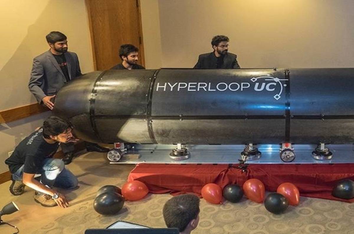 Uni students float into Hyperloop finals with levitating prototype