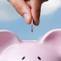 Piggy bank photo via Shutterstock