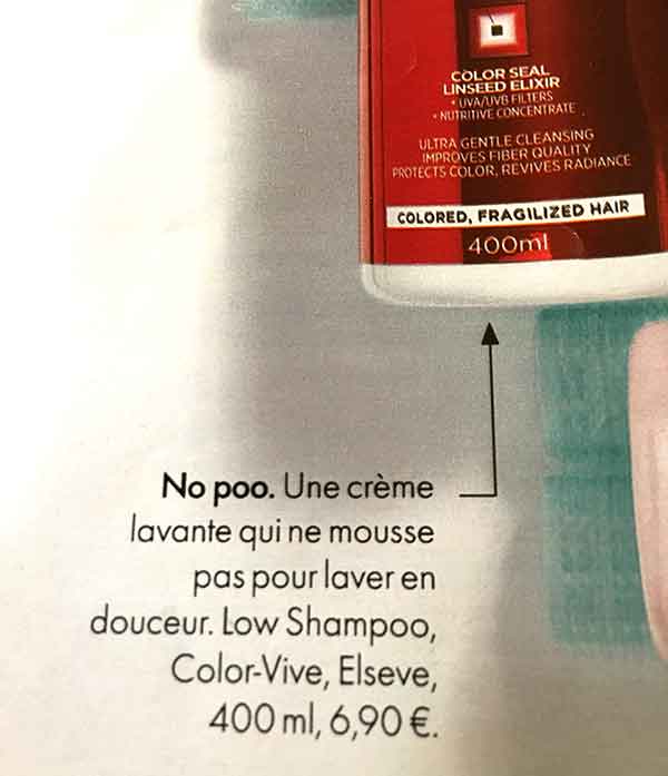 French shampoo advert