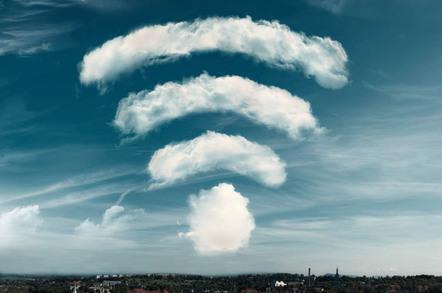 Wi-fi symbol made out of clouds. Photo by Shutterstock