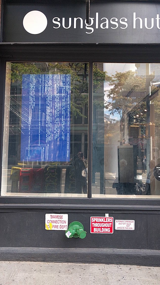 BSOD at Sunglasses Hut