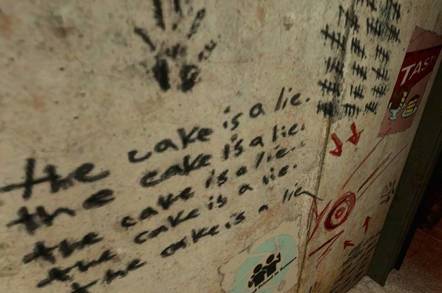 'The cake is a lie'