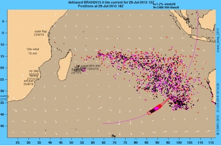 MH 370 drift pattern analysis