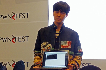 Junghoon Lee. Image: Darren Pauli / The Register