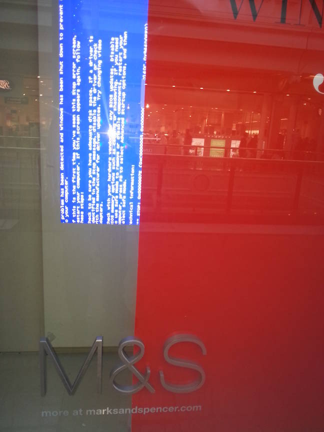 BSOD at Marks & Spencer