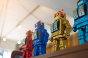 Robots massed photo via Shutterstock