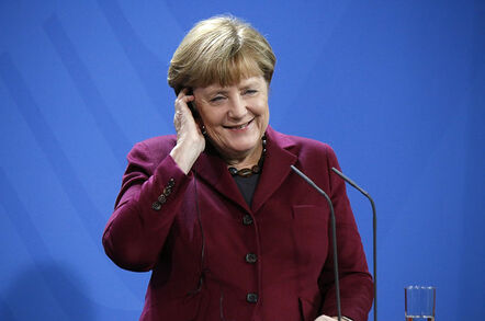 German Chancellor Angela Merkel at a press conference. Credit: 360b / Shutterstock.com Release Information: Editorial Use Only. 