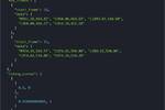 screenshot of JSON data