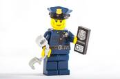 Lego police tries to cuff someone