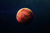 An illustration of Mars