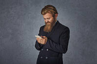 Skeptical hipster. photo by shutterstock