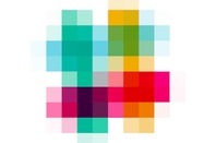Pixellated Slack logo