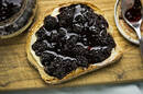 Blackberry jam on toast. Photo by shutterstock