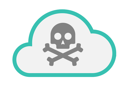 Skull and Crossbones in the cloud