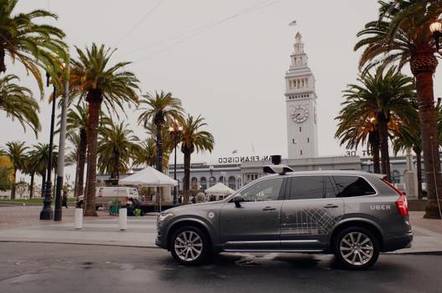 Uber self-driving car