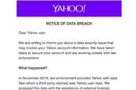 Yahoo! billion-record breach notice email