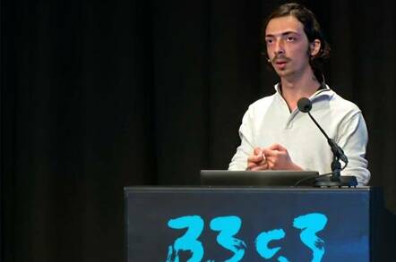 Netanel Rubin at Chaos Communications Congress 2016.