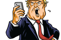 Twitter Trump photo via Shutterstock