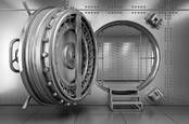 DOor to a bank vault. Photo by Shutterstock