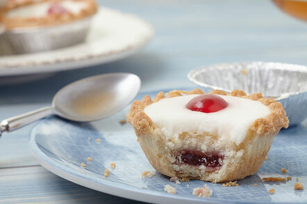 Cherry bakewell... thick white icing, maraschino cherry. A lot of people probably eat it without a problem or even consider it tasty. Photo by shutterstock