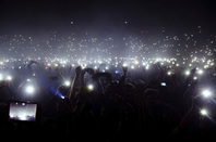 Smart phone crowd photo via Shutterstock