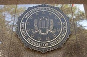 The FBI seal on a building