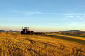 Combine harvester... Photo by shutterstock