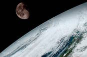 GOES-16 Earth with Moon