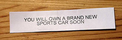 Fortune cookie motto