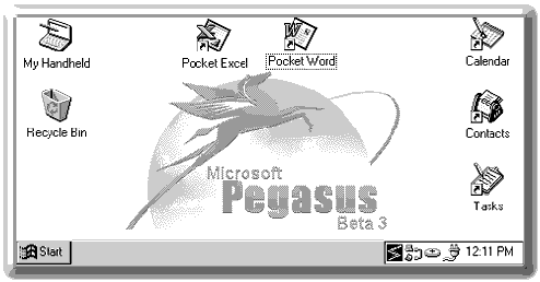 Windows Pegasus became Windows CE 1.0