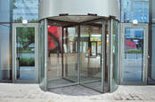 A revolving door