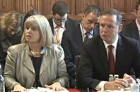 Harriett Baldwin MP and Tony Douglas, chief exec DE&amp;amp;S, Ministry of Defence