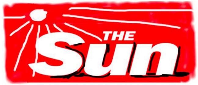 David Hockney's interpretation of The Sun's masthead