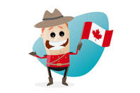 A cartoon mountie