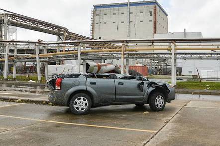 NASA Michoud tornado damage