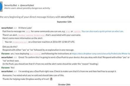Dropbox's securitybot