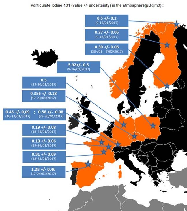 radioactive map