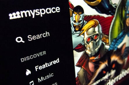 Myspace screengrab. Editorial credit: thelefty / Shutterstock.com