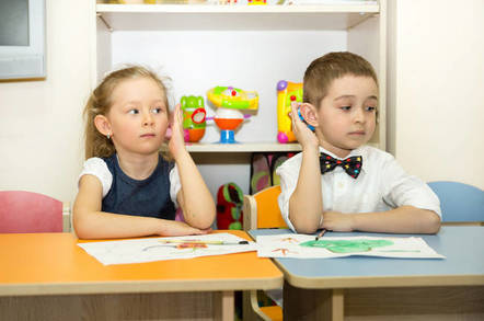 Kids in preschool class