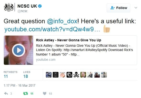 Redditor tries to rickroll with linked video, but fails to realize mobile  users see a preview. : r/facepalm