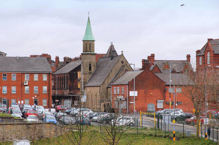 Townscape view in Bolton, UK. Bolton is part of Greater Manchester, one of largest population areas in the UK (2.68m people living in the county). pic by tupangato/shutterstock - editorial use only
