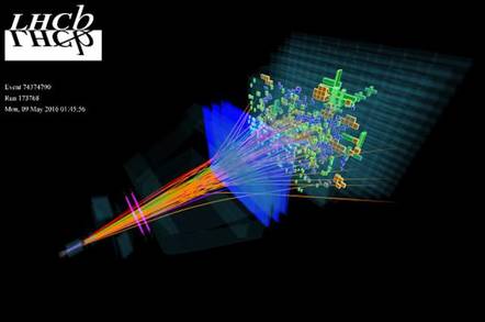 CERN particle trace visualisation