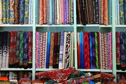 Fabric bolts photo via Shutterstock