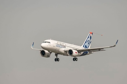 The first A319 takes to the skies