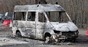 Burned out van photo via Shutterstock