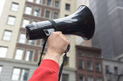 Strike bullhorn