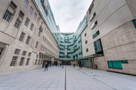 BBC broadcasting house photo via Shutterstock