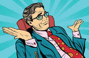 businessman shrugging - illustration via shutterstock