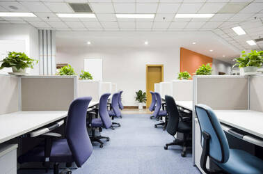 Empty chairs in an office. Pic by shutterstock